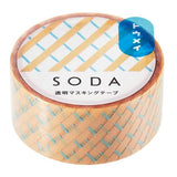 Gift Soda Washi Tape. Transparent PET film tape which is easy to re-stick.