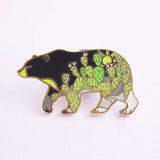 Cactus Black Bear Pin