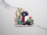 Cactus and Cowboy Boots Texas Sticker