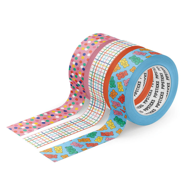 Candy Colored Dreams Washi Collection 3 Rolls Pipsticks