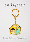 Cat House Keychain