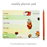 Cat Weekly Planner Notepad