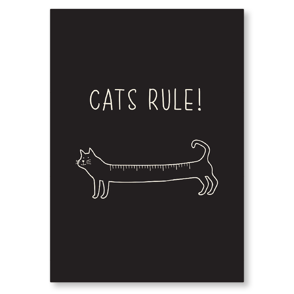Cats Rule Postcard