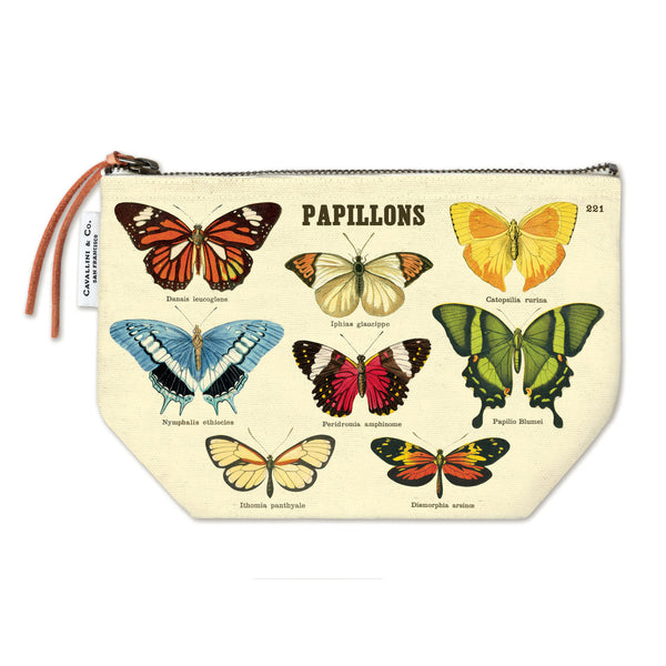 Cavallini & Co. Vintage Pouch Butterflies Papillions
