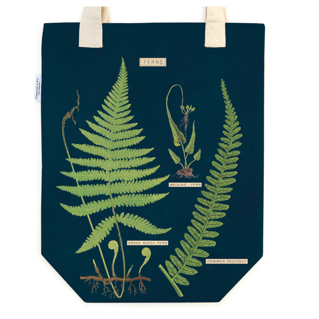 Cavallini & Co Vintage Inspired Ferns Tote Bag