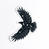 Celestial Crow Vinyl Sticker