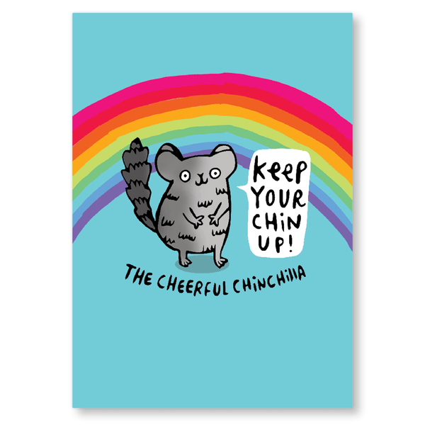 Cheerful Chinchilla Postcard