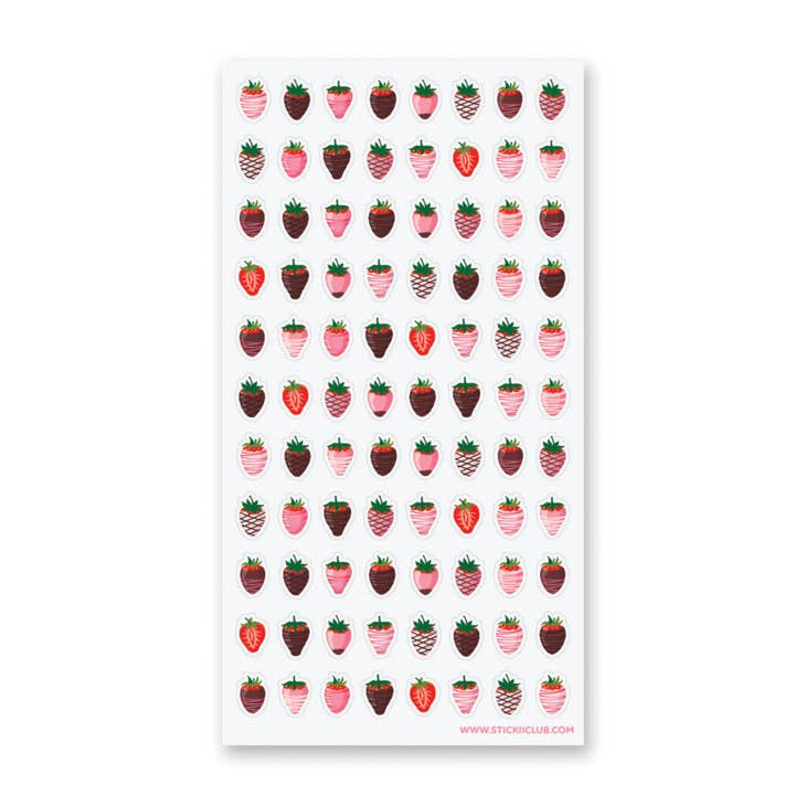 Chocolate Covered Strawberries Sticker Sheet