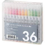 Zig Clean Color Real Brush Marker 36 Color Set