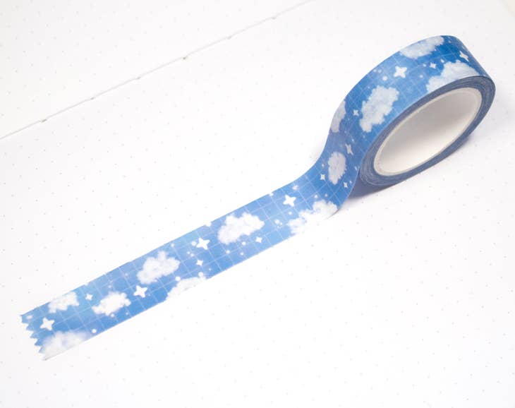 Unicorn Eclipse - Cloudy Sky Washi Tape
