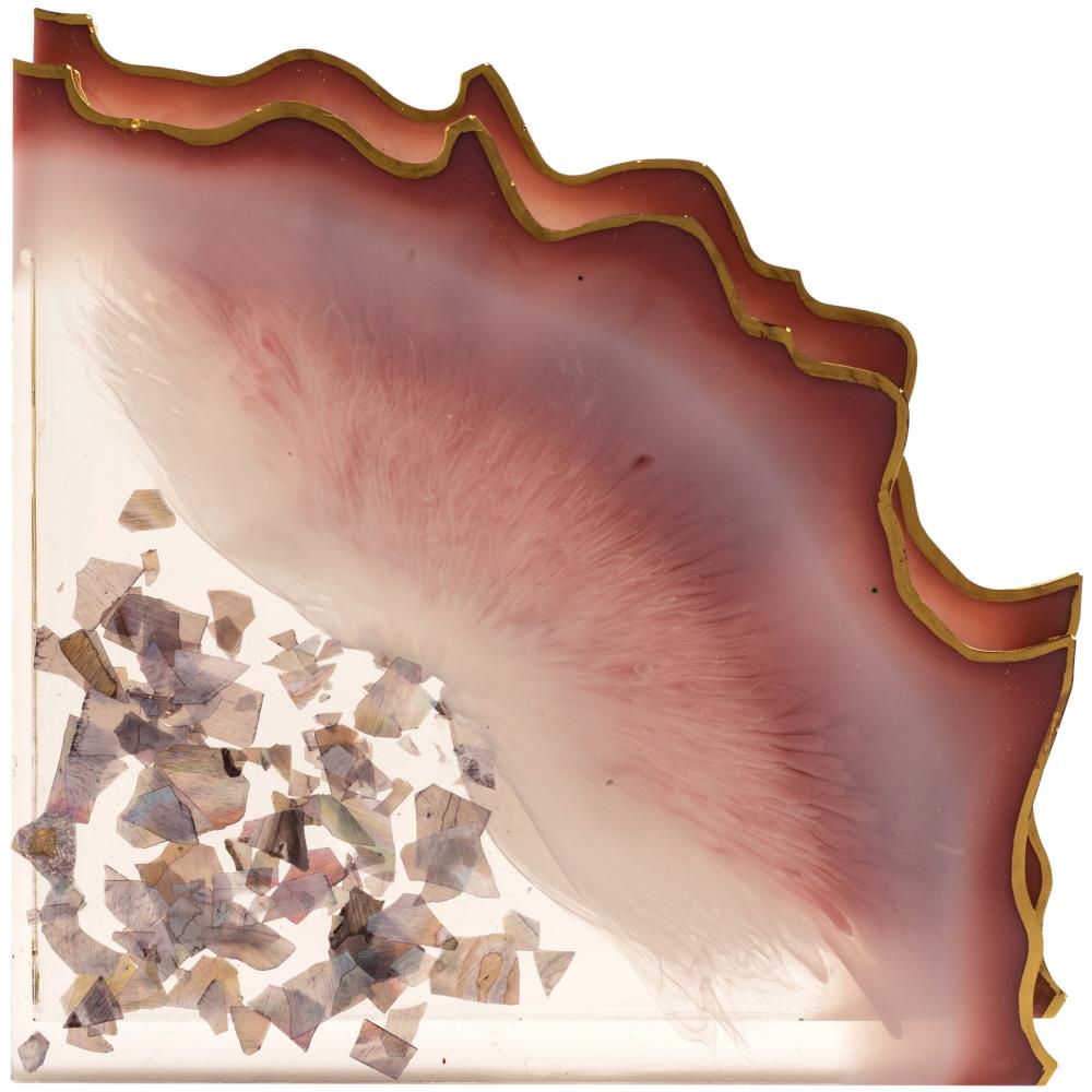 50% OFF - Color Pour Resin Mold 2 Part Agate Coaster 2/Pkg