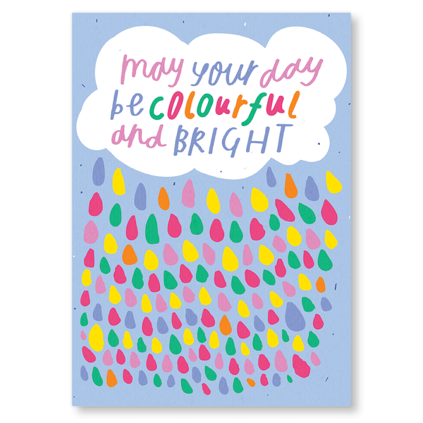 Post Card Colorful Colorful And Bright Postcard