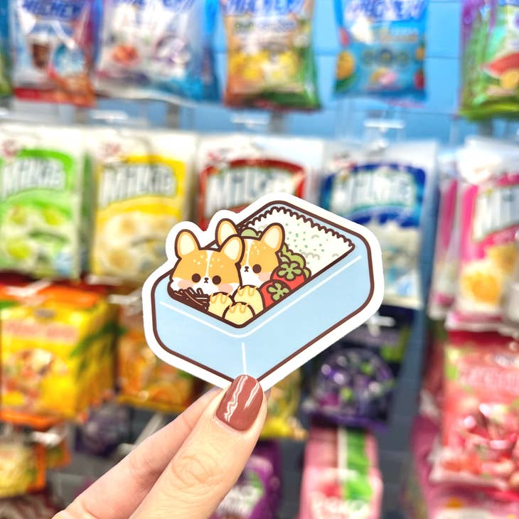 Corgi Bento Box Vinyl Sticker