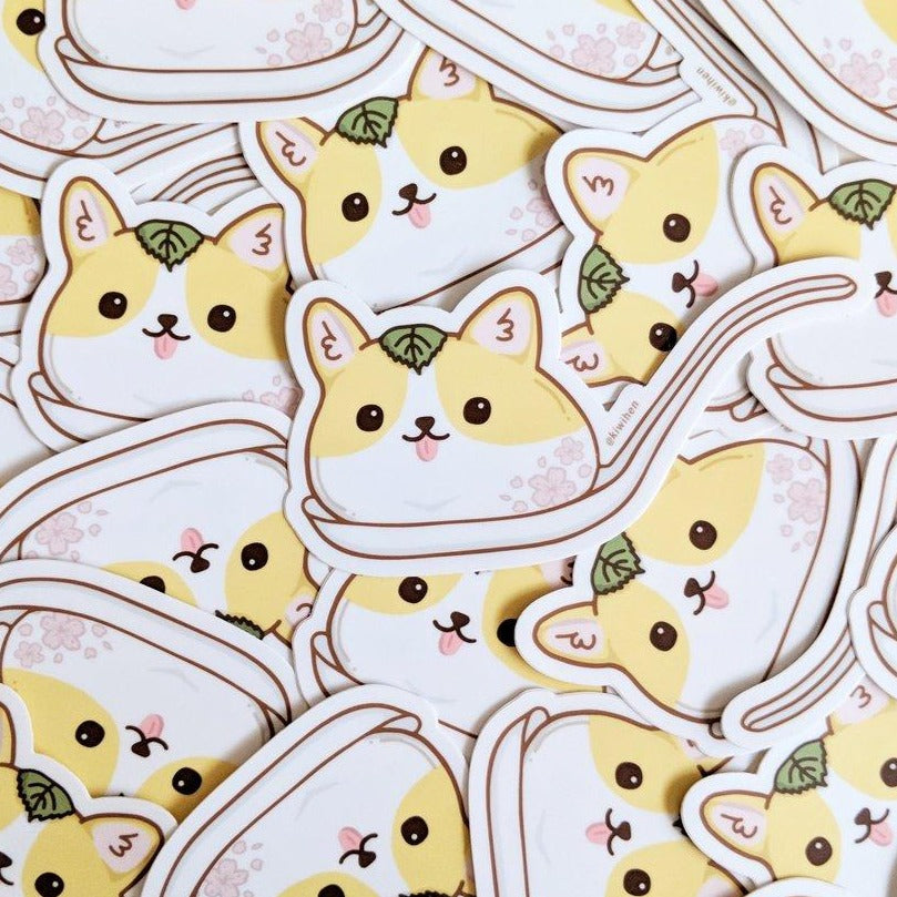 Corgi Mochi Vinyl Sticker