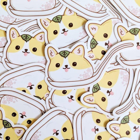 Corgi Mochi Vinyl Sticker
