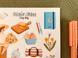 Cozy Day Planner Sticker Sheet