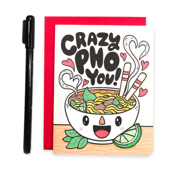 Crazy Pho You Valentine's Day Card