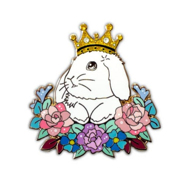 Crowned Rabbit Enamel Pin