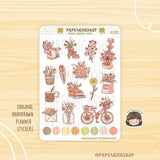 Pegatinas florales de primavera para planificador PaperaicaShop