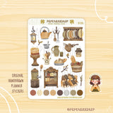 PaperaicaShop Cute Village Stickers