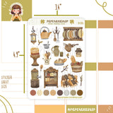 PaperaicaShop Cute Village Stickers