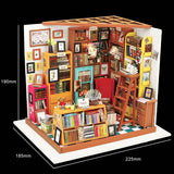DIY 3D Wooden Puzzle Miniature House Sam's Study