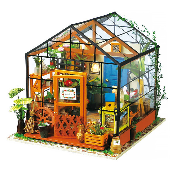 DIY 3D Wooden Puzzle Miniature House Cathy's Flower House
