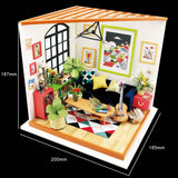 Locus' Sitting Room DIY Miniature Dollhouse Kit
