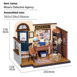 Mose's Detective Agency Miniature Dollhouse Kit