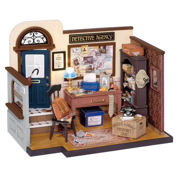 Mose's Detective Agency Miniature Dollhouse Kit