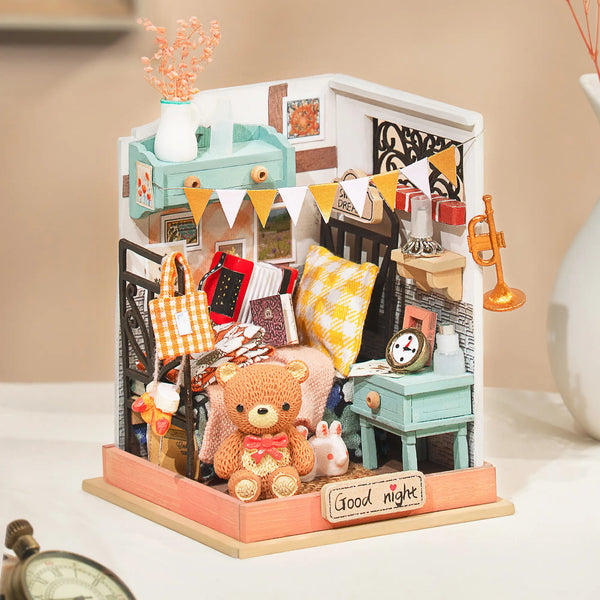 Sweet Dream (Bedroom) DIY Miniature Dollhouse Kit