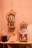 Lazy Coffee House DIY Wall Hanging Miniature House Kit