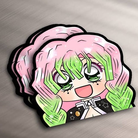 Demon Slayer Mitsuri Anime Peeker Vinyl Sticker – Little Craft Place