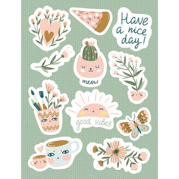 Cute Printable Stickers - DobroStickerSheet Grande