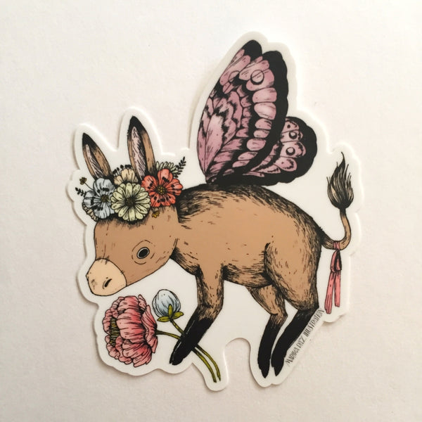 Donkey Fairy Vinyl Sticker