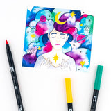 Dual Brush Pen Art Markers Galaxy 10-Pack