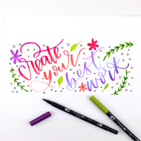 Dual Brush Pen Art Markers - Lettering Favorites Bonus Pack