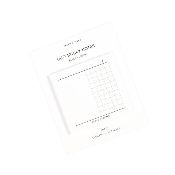 Duo Sticky Notes | Blank + Graph
