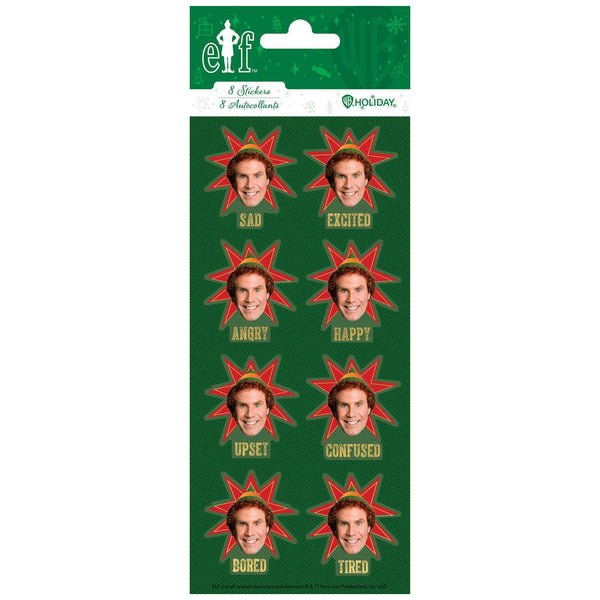 Buddy The Elf Emotions Foil Stickers