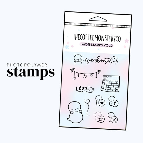 Emoti Stamp Set Vol.2 TheCoffeeMonsterzCO