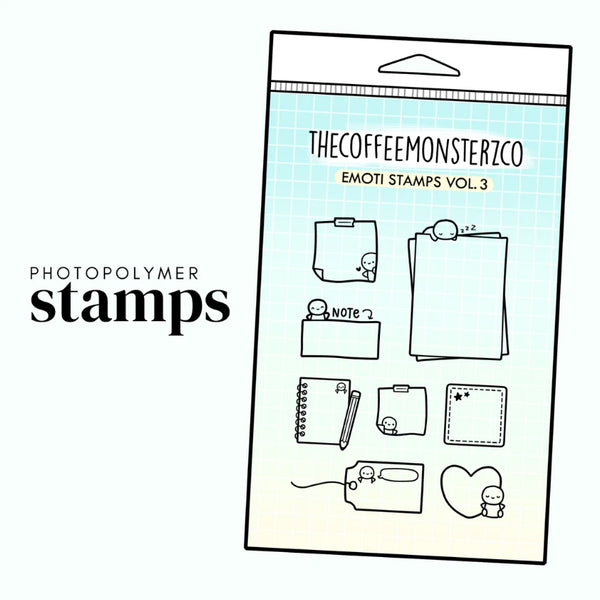Emoti Stamp Set Vol.3 TheCoffeeMonsterzCO