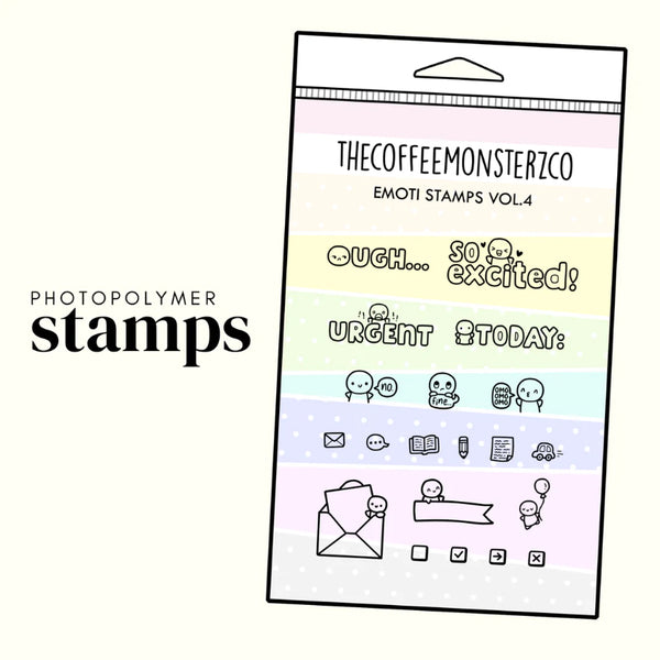 Emoti Stamp Set Vol.4 TheCoffeeMonsterzCO