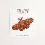 Emperor Moth Vinyl Sticker