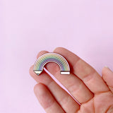 Pencil Rainbow Enamel Pin