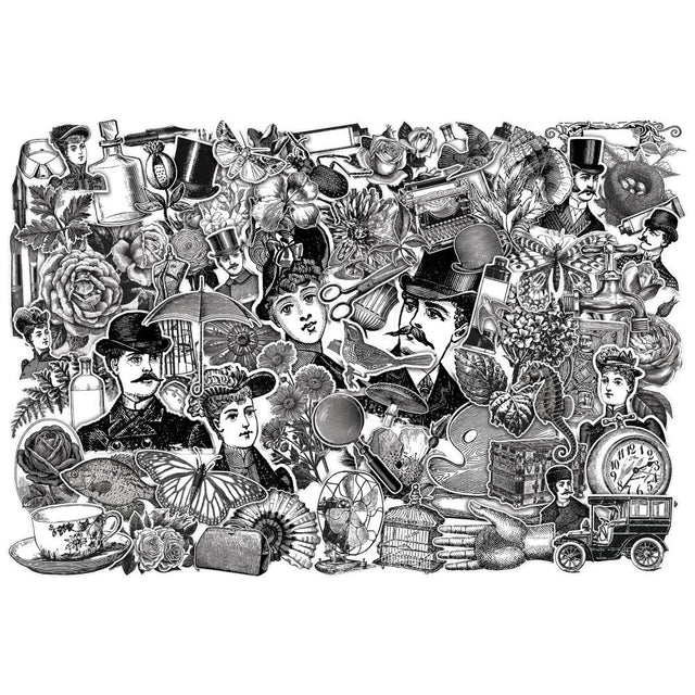 Engraving Idea-Ology Layers Die-Cuts 76/Pkg Tim Holtz