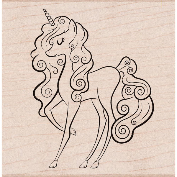 Unicorn Hero Arts Mounted Rubber Stamp