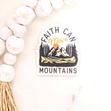 Faith Can Move Mountains Vinyl Sticker