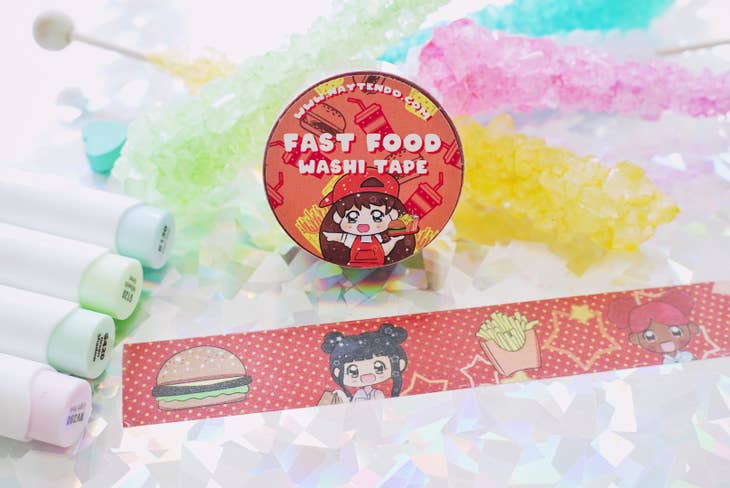 Fast Food Kawaii Washi Tape