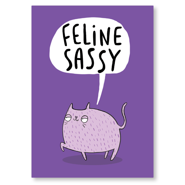 Feline Sassy Postcard