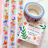 Flying Creatures Washi Tape Blue